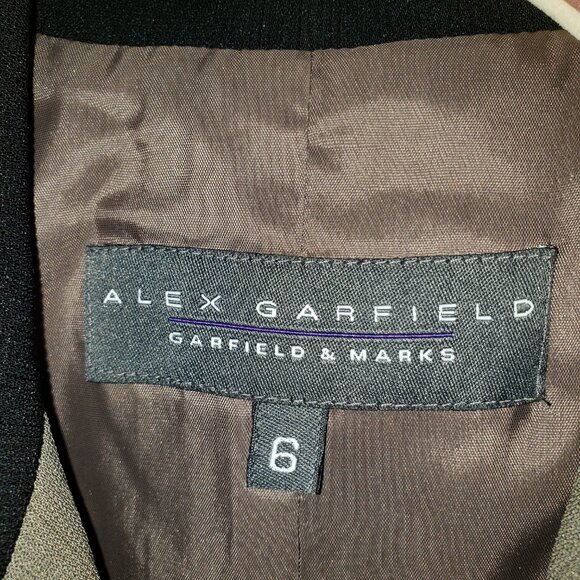 Alex Garfield for GARFIELD & MARKS Women's Tauple Blazer w/Contrasting Collar-6 - Picture 5 of 5